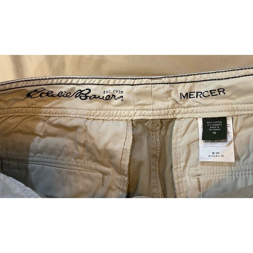Eddie Bauer Mercer Fit Chino Shorts Women's Size 10 Tan/Khaki - Picture 5 of 7